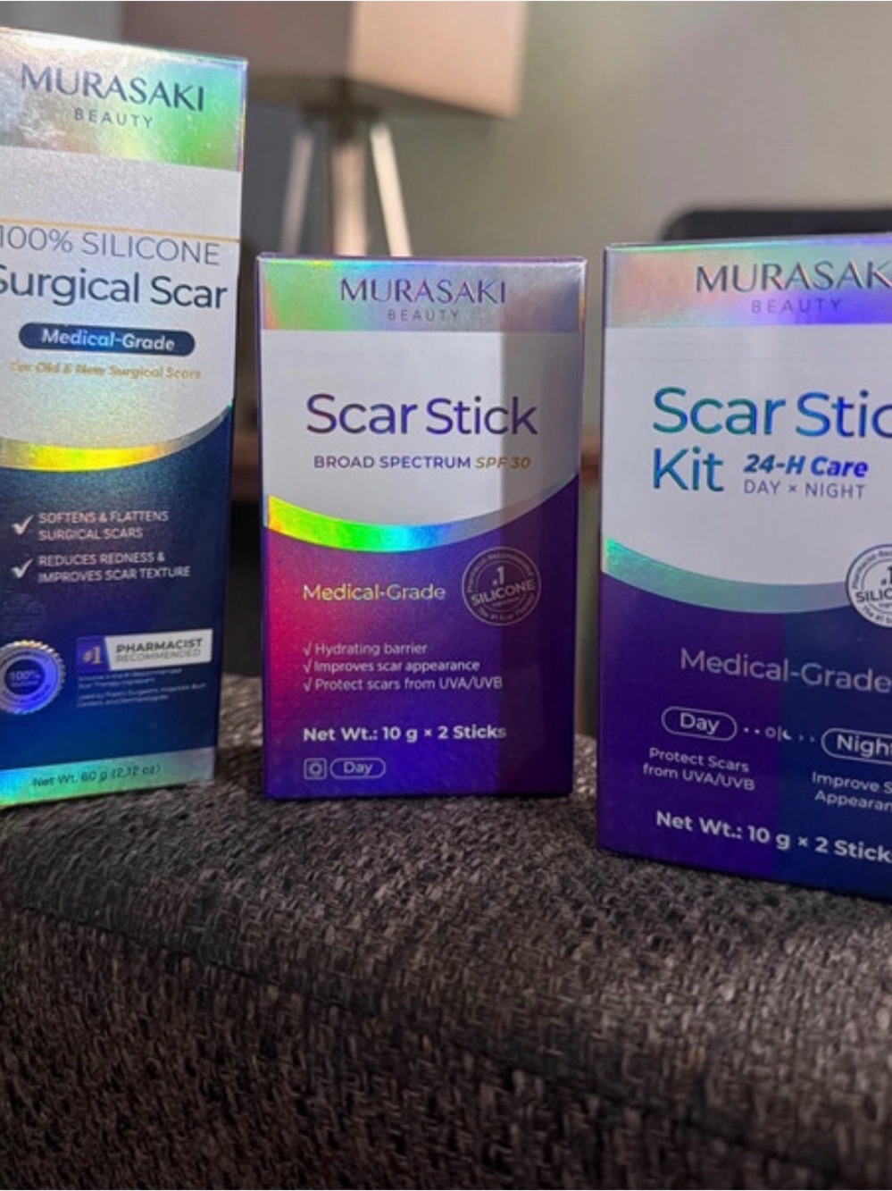 Murasaki Beauty Scar Stick - Purple Hydrating Scar Treatment (10 g, 2 Sticks)